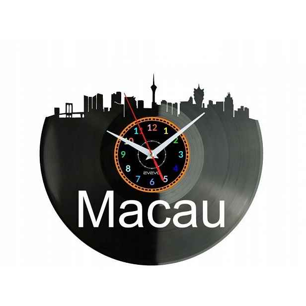 Macau Dárek Originální dekorace do domu Hodiny z vinylové desky