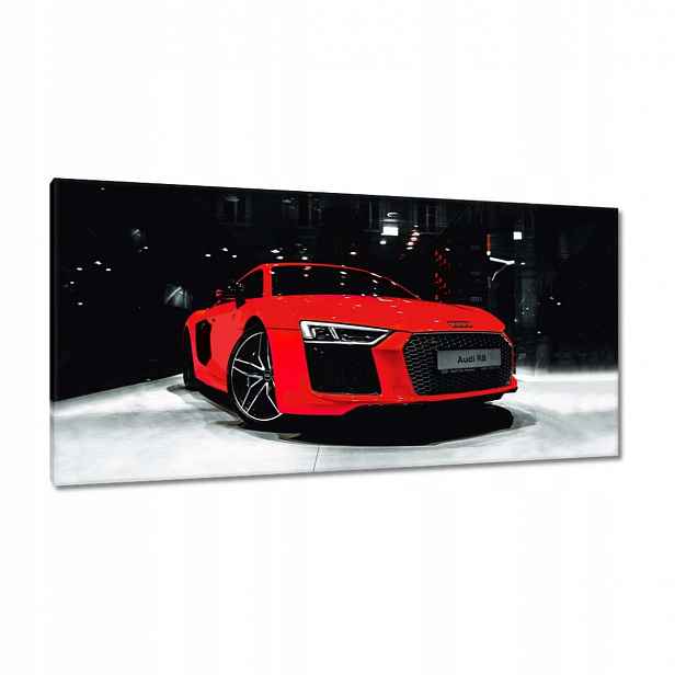Obrazy 115x55 Červené Audi Audica R8
