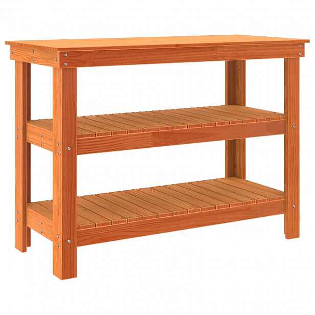 vidaXL Pracovní stůl 110,5 x 50 x 80 cm Masivní borovicové dřevo