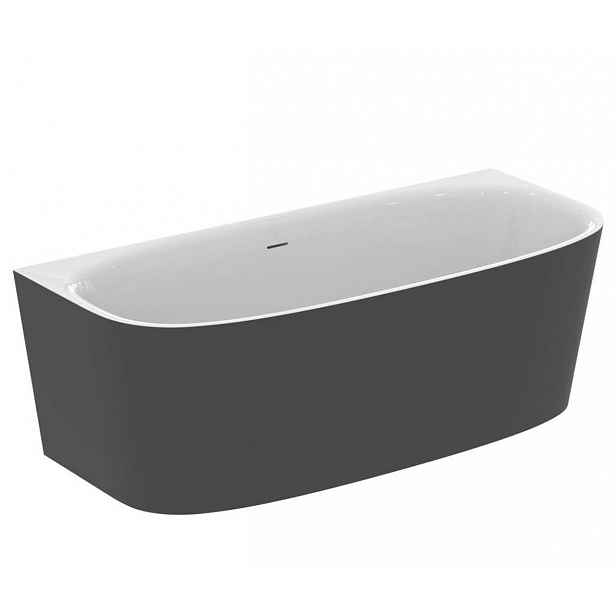 Ideal Standard Dea - Volně stojící vana ke zdi, 180x80 cm, bílá/černá T9940V3