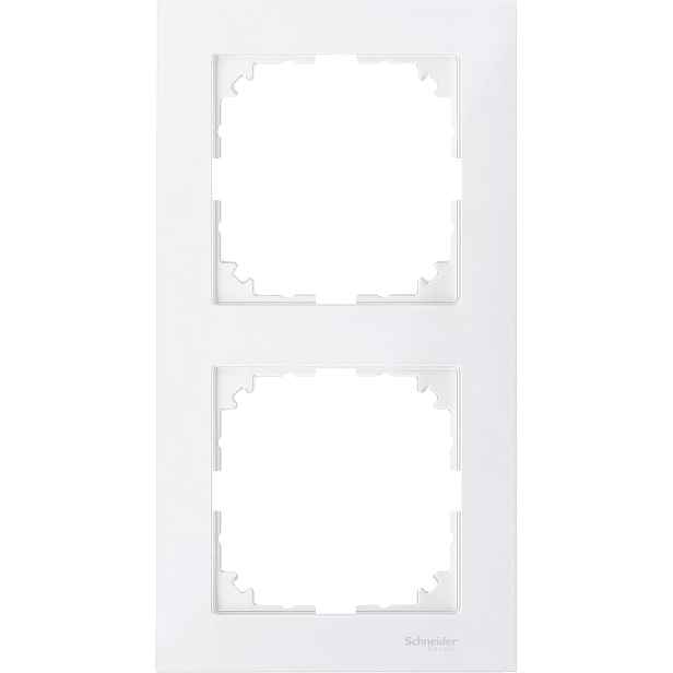 Rámeček Schneider Electric Merten M-Pure dvojnásobný polar