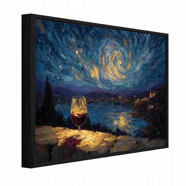 Wallarena ZARÁMOVANÉ obrazy krajina modrá 120x80 cm