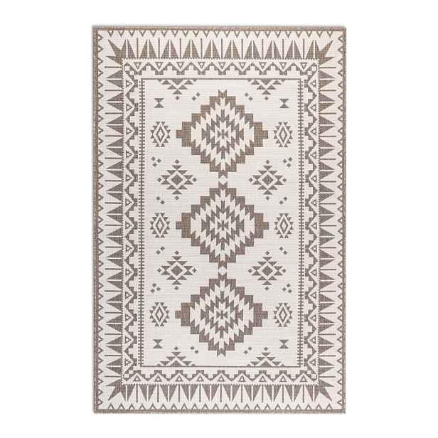 Krémovo-hnědý venkovní koberec 80x150 cm Gemini – Elle Decoration