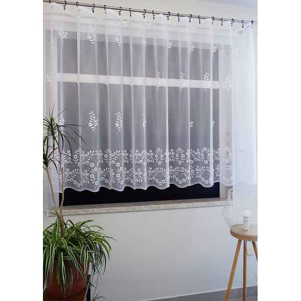 Mg Záclona 33692 žakárová páska 300 x 160 cm hotová s páskou M