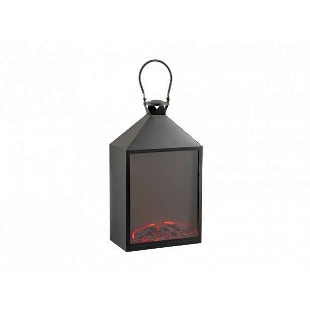 LED dekorace lucerna COZY WARM 55x30 cm, černá