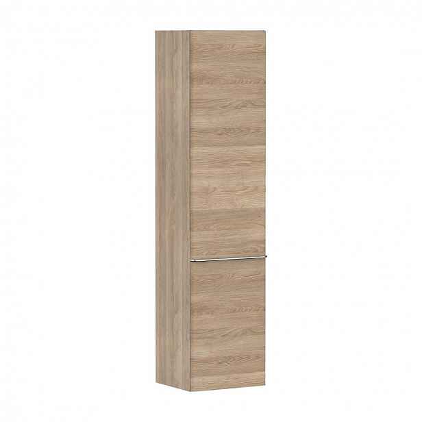 Hansgrohe Xelu Q - Vysoká skříňka 40x165x35 cm, 2 dvířka, panty vlevo, přírodní dub/chrom 54137000