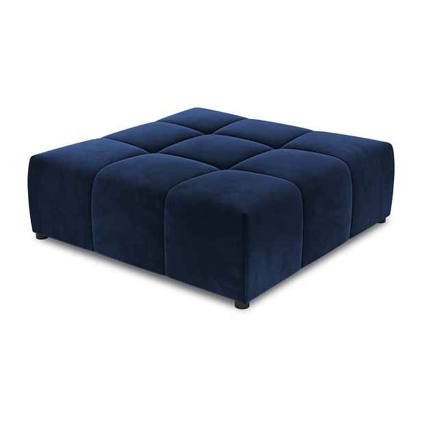 Modrá sametová podnožka Rome Velvet – Cosmopolitan Design