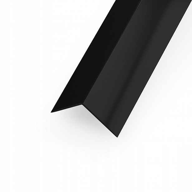 Úhelník Pvc Černý 10x10 mm 1 m – Ochranný rohový kryt 50 Ks