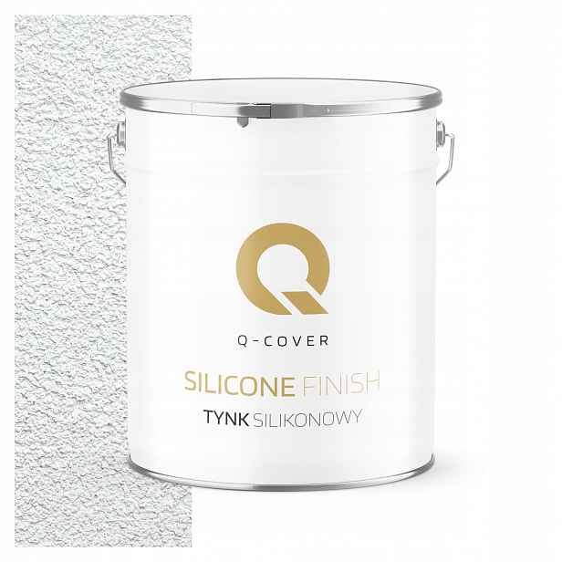 Silikonová Fasádní Omítka Bílá Studená F102 7KG Beránek Granulace 3.0mm