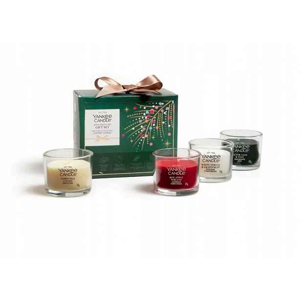 Dárková sada 4 mini vánočních svíček Yankee Candle