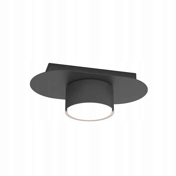 Stropní spot Černý Oválný 1xGX53 12W Diaz Emibig Minimalistický