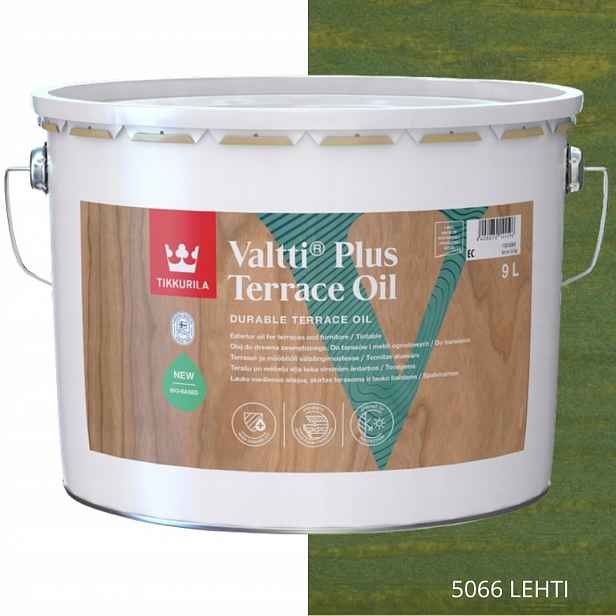 Tikkurila Olej Na Dřevo Valtti Plus Terrace Oil 9 L Barva 5066 Lehti