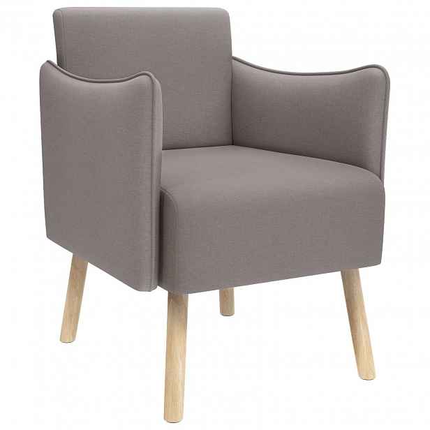 vidaXL Akcentní židle Taupe Textil