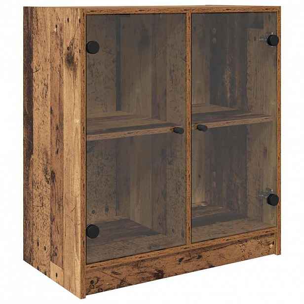 vidaXL Boční skříňka Staré dřevo 68 x 37 x 75,5 cm Kompozitní dřevo