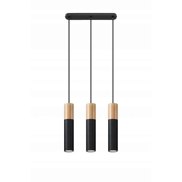 Závěsná lampa Pablo černá Sollux