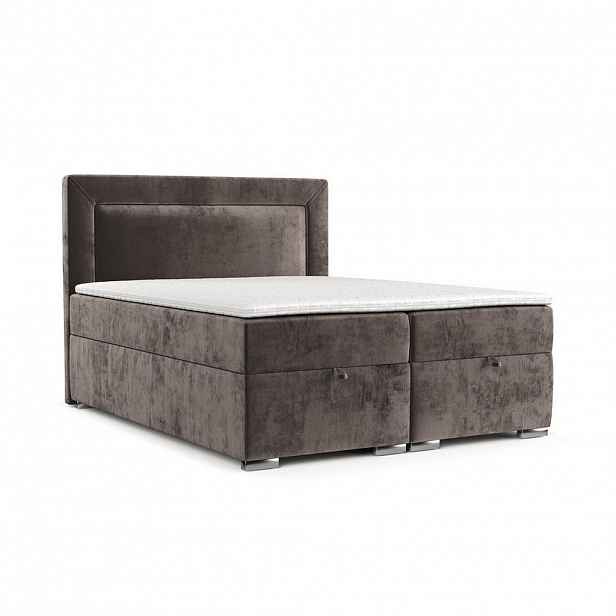 AltaBeds POSTEL BOXSPRING LONTANO 200/200 cm Hnědá