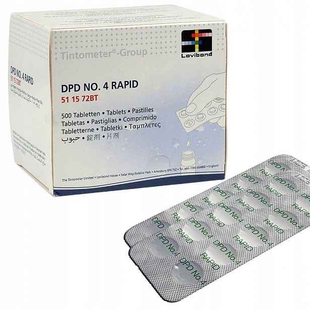 DPD4 Rapid Tablety pro měření volného kyslíku 250 tablet Lovibond