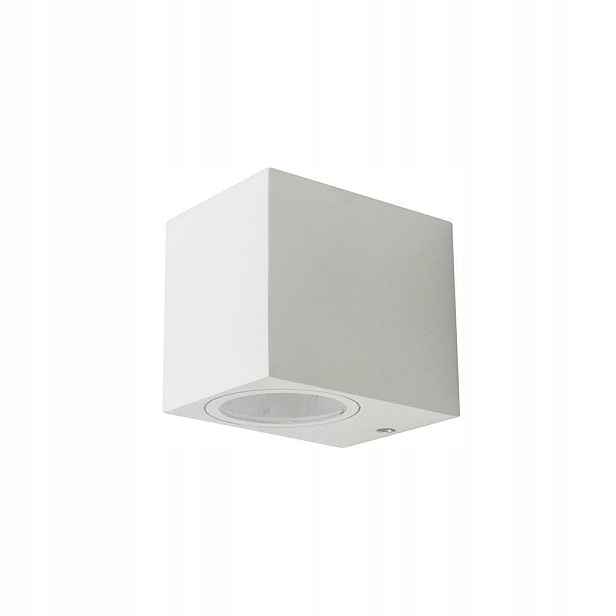 Nástěnné svítidlo čtvercové bílé IP44 GU10 35W V-tac