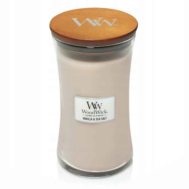 WoodWick svíčka Vanilla & Sea Salt 609,5 g