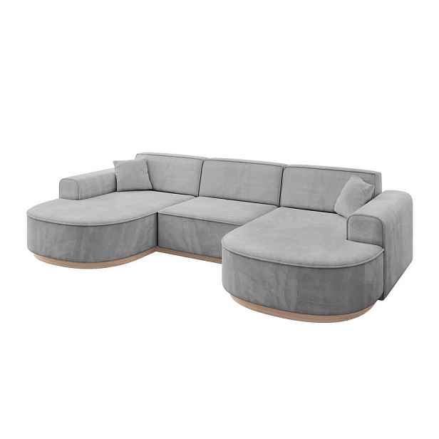 ALTDECOR SEDACÍ SOUPRAVA ve tvaru U MARI-U1-v1 303x171x83 Šedá Velur
