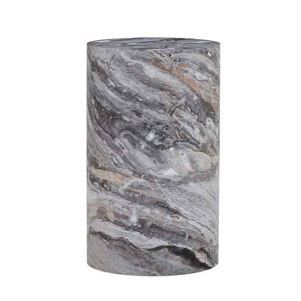 EVRYAE KONFERENČNÍ STOLEK Odkládací stolek MDF, kulatá deska, mramorový vzhled, stabilní, kompaktní 30/55 cm, moderní design