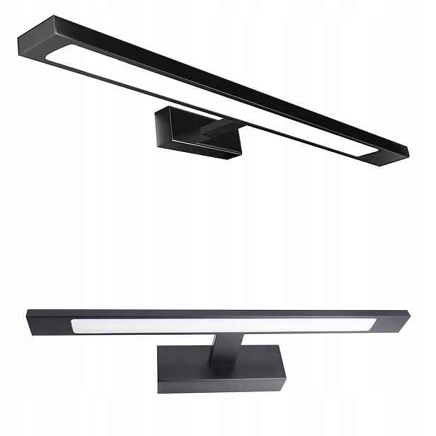 Nástěnná lampa do koupelny nad zrcadlo Klimt černá 12W 60cm ML2036 Milagro
