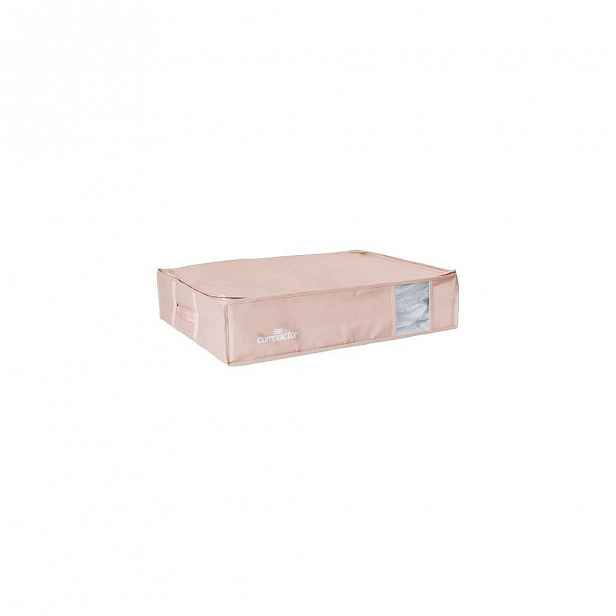 Růžový úložný box na oblečení pod postel Compactor XXL Pink Edition 3D Vacuum Bag, 145 l