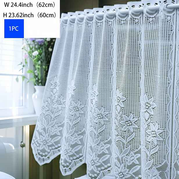 TEMU 1ks Poloprůhledný Závěs s Tunýlkem Vhodný pro Moderní/Rustikální/Minimalistický/Romantický Styl, Okno bez Závěsů s Poloprůsvitnými Panely, Látka
