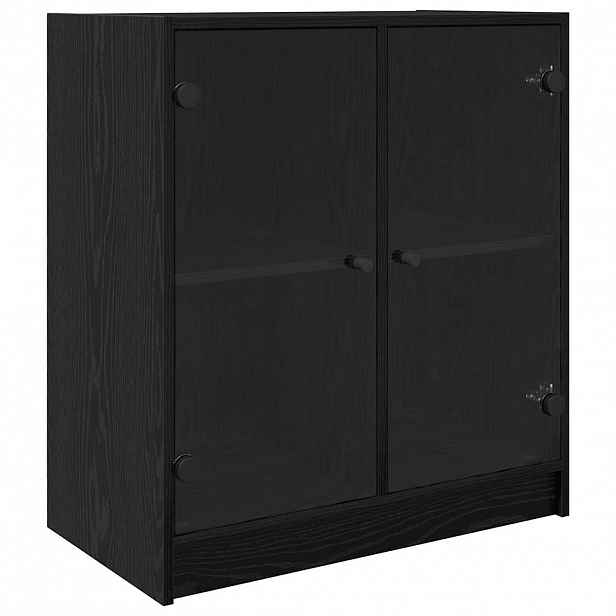 vidaXL Boční skříňka Černý dub 68 x 37 x 75,5 cm Kompozitní dřevo