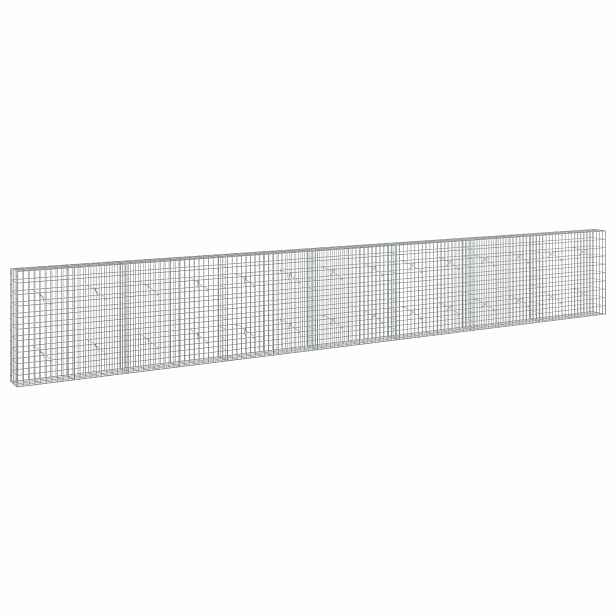 vidaXL Gabion s drátem 5 mm a síťkou 5x10 cm 700x20x100 cm