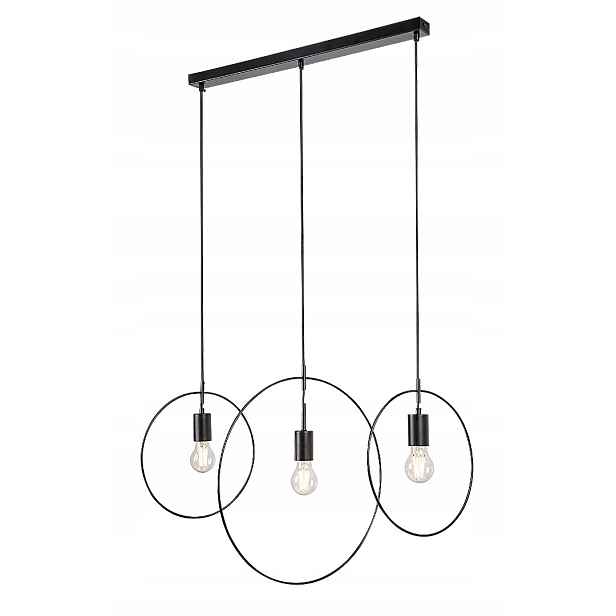 Závěsná lampa E27 3x40W černá matná 72019 Dilara Rabalux