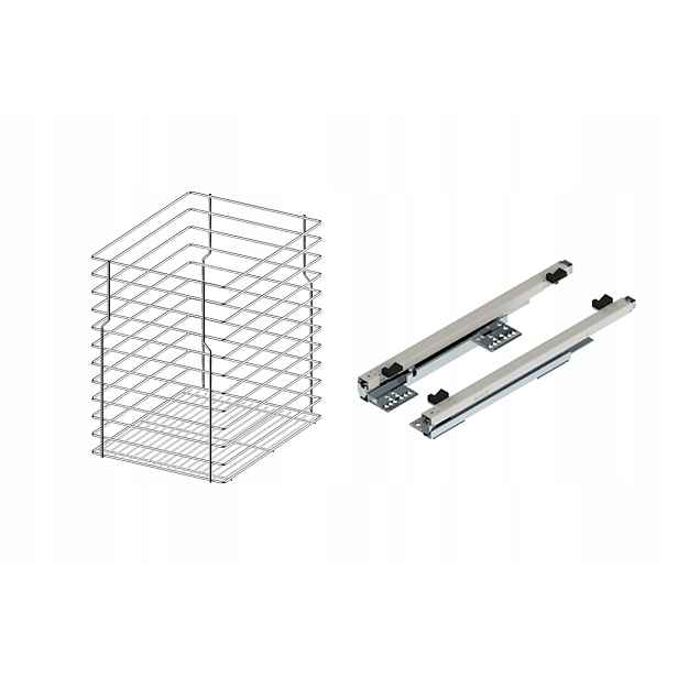 Cargo koš do spodní skříňky 50 cm 500 Chrom 1p s tlumením dovírání Rejs pod závěs