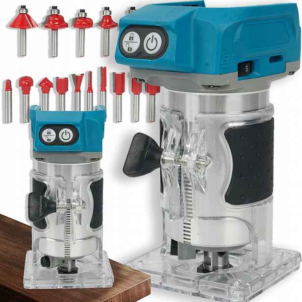 Horní Frézka Na Dřevo 24000 Ot/min 600 W 15 Fréz, Sada