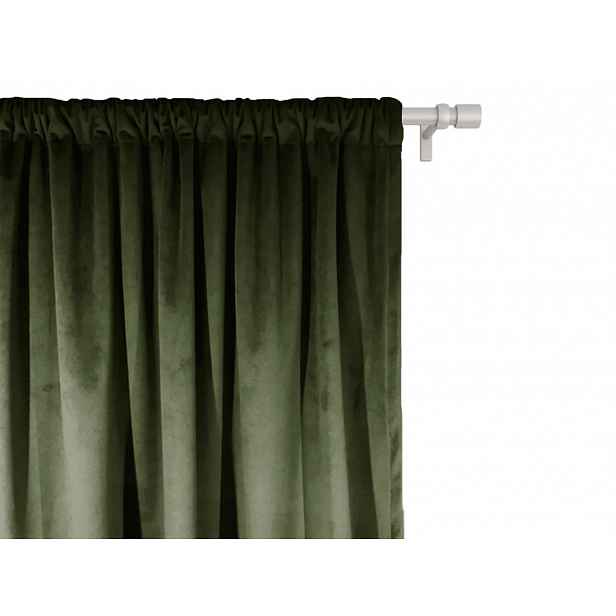 Závěs do dětského pokoje VELVET Zvolte barvu: Lahvově zelená, Zvolte rozměr: 140 x 160 cm (šířka x výška)