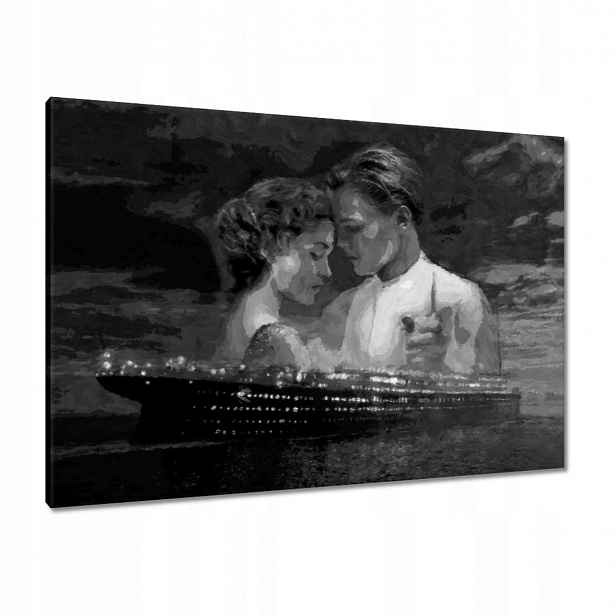 Obrazy 100x70 Titanic Černobílé