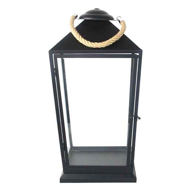 Černá lucerna Esschert Design Classical, výška 58 cm