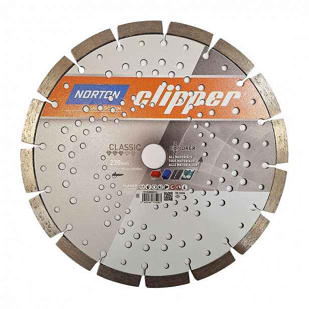Diamantový kotouč segmentový Norton Clipper Classic Explorer 230x22,23 mm