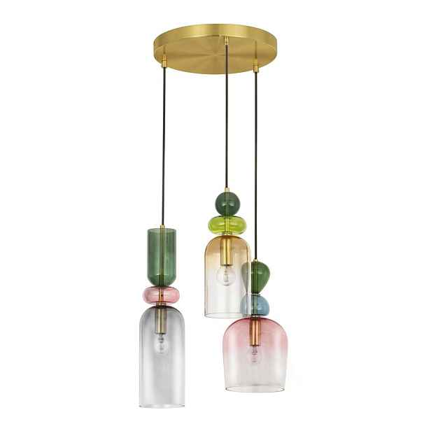 Skleněné závěsné svítidlo ve zlaté barvě ø 42 cm Murano – Nova Luce
