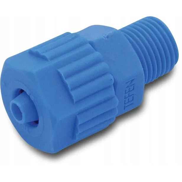 Tefen Úhlové otočné spojení 8 mm x 1/4" vroubkované x Gz 14bar 5 ks