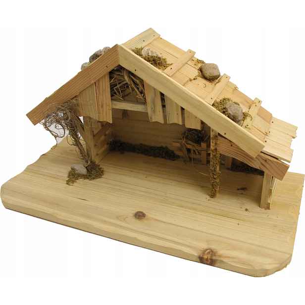 Vánoční betlém 39x19x21cm pro figurky 9-11cm