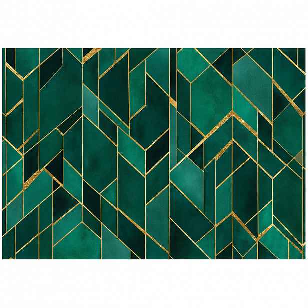 Wallarena ABSTRAKTNÍ glamour zelená fototapeta 150x105 cm