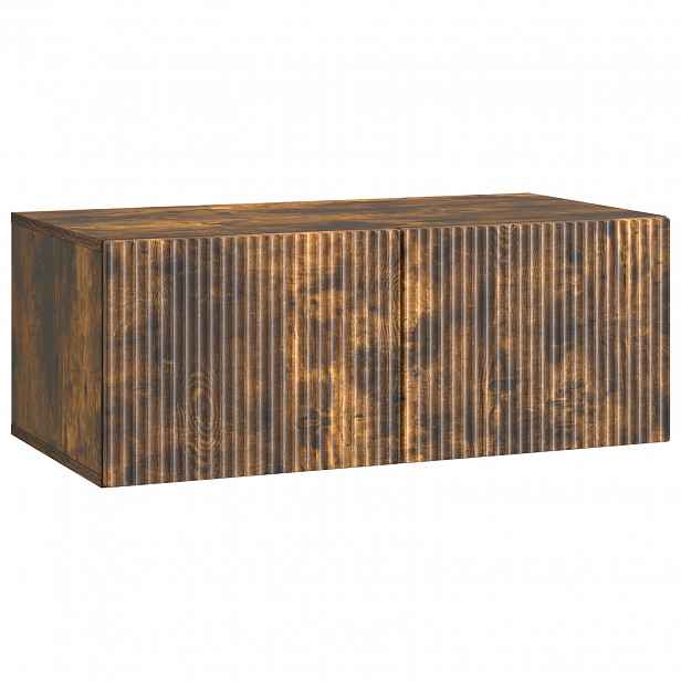 vidaXL Nástěnná TV skříň 78,5 x 41 x 30 cm Kouřový dub