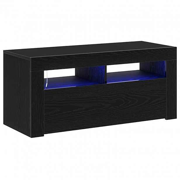 vidaXL Televizní skříň 90 x 35 x 40 cm Černý dub Kompozitní dřevo