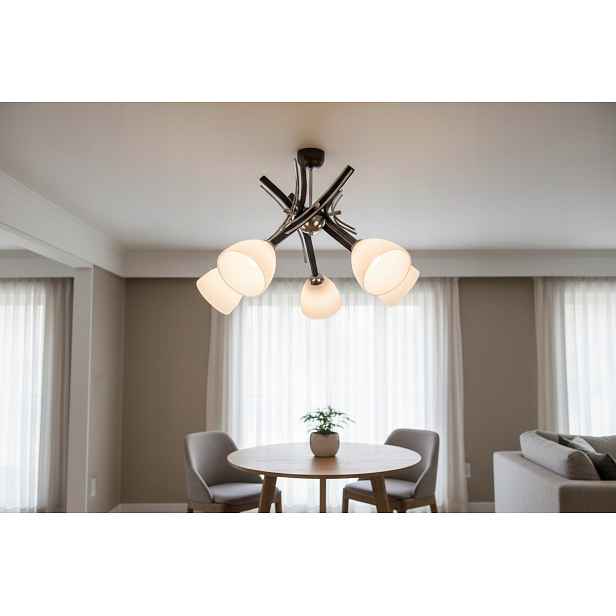 Euro-Lamp Stropní Svítidlo Ufo 5 Bronz Stínidlo bílé hladké 5X60W Výrobce