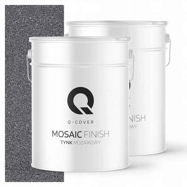 Mozaiková Omítka Mozaika 12,5 Kg Šedá Tmavá M05 Ozdobná Fasáda Premium