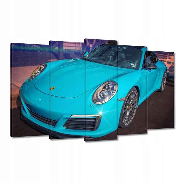 Obrazy 100x60 Tyrkysové Porsche Tyrkysové