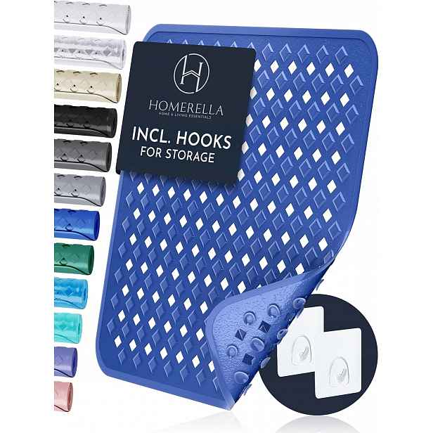 Prostiskluzová Podložka Do Sprchy A Vany 53X53 CM S Háčky Bez Bpa