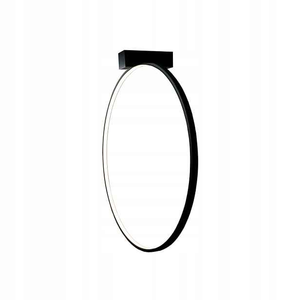 Nástěnné svítidlo černý ring Ø57 cm teplá barva Agaro Led 17.8W Shilo
