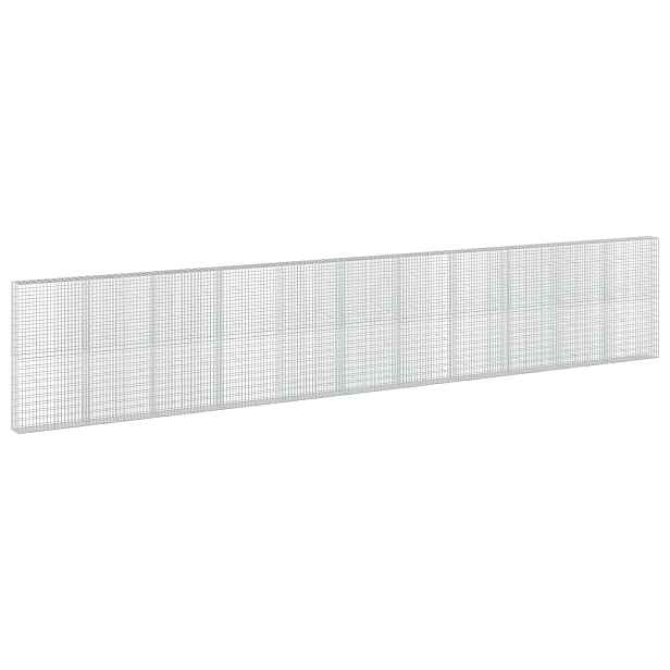 vidaXL Gabion s drátem 5 mm a síťkou 5x10 cm 1100x30x200 cm