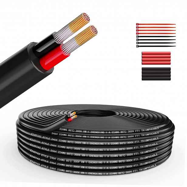 Elektrický kabel 4 žilový Pvc Power měděný pružný černý 15 m